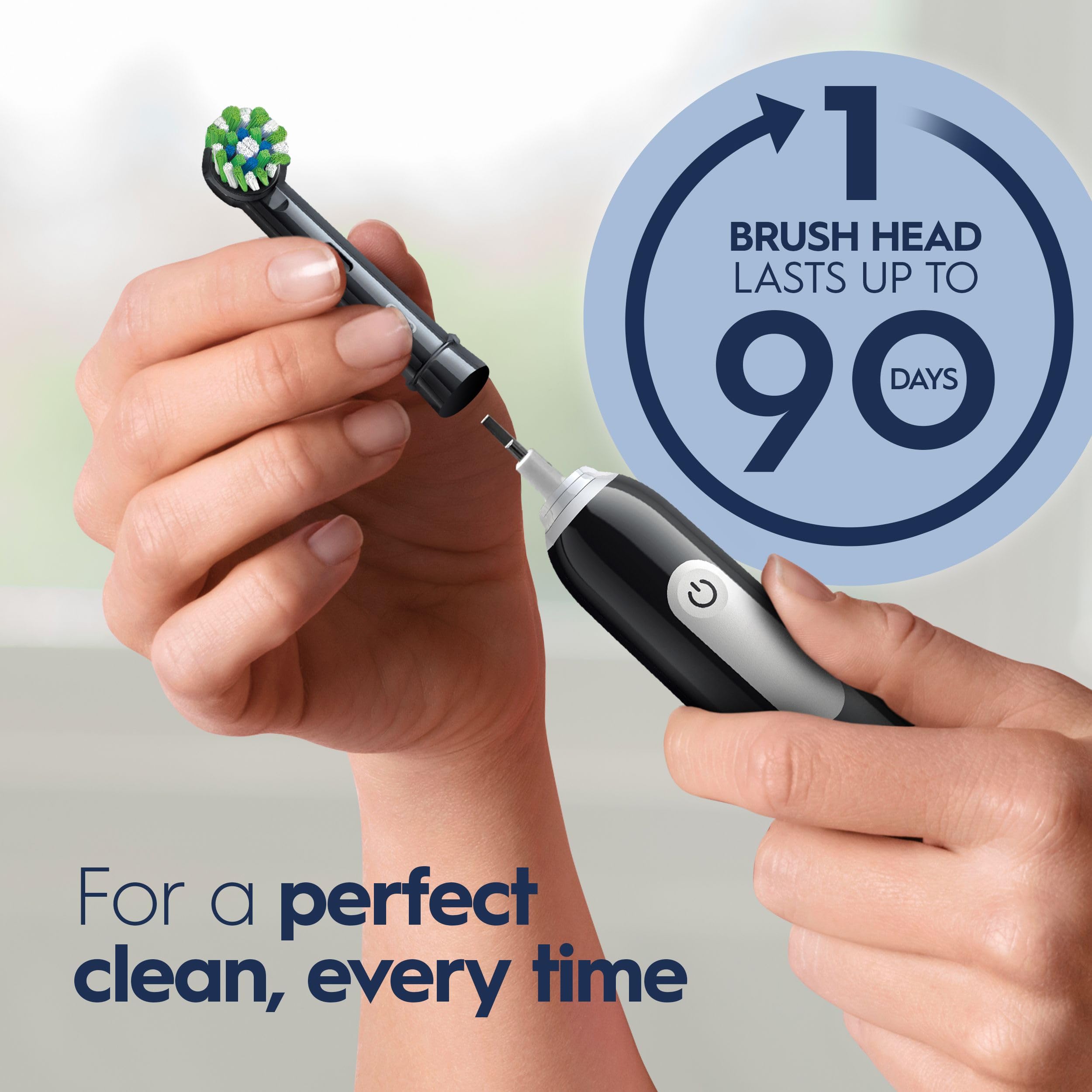 BRAUN Oral-B PRO 1000 ブラック Oral-B Black Pro 1000 Power Rechargeable Electric Toothbrush